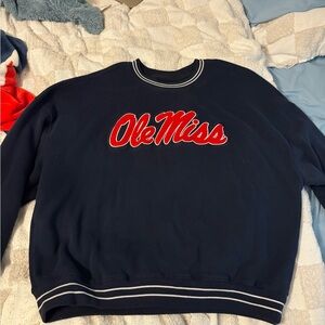 Ole Miss Navy Blue Sweater
